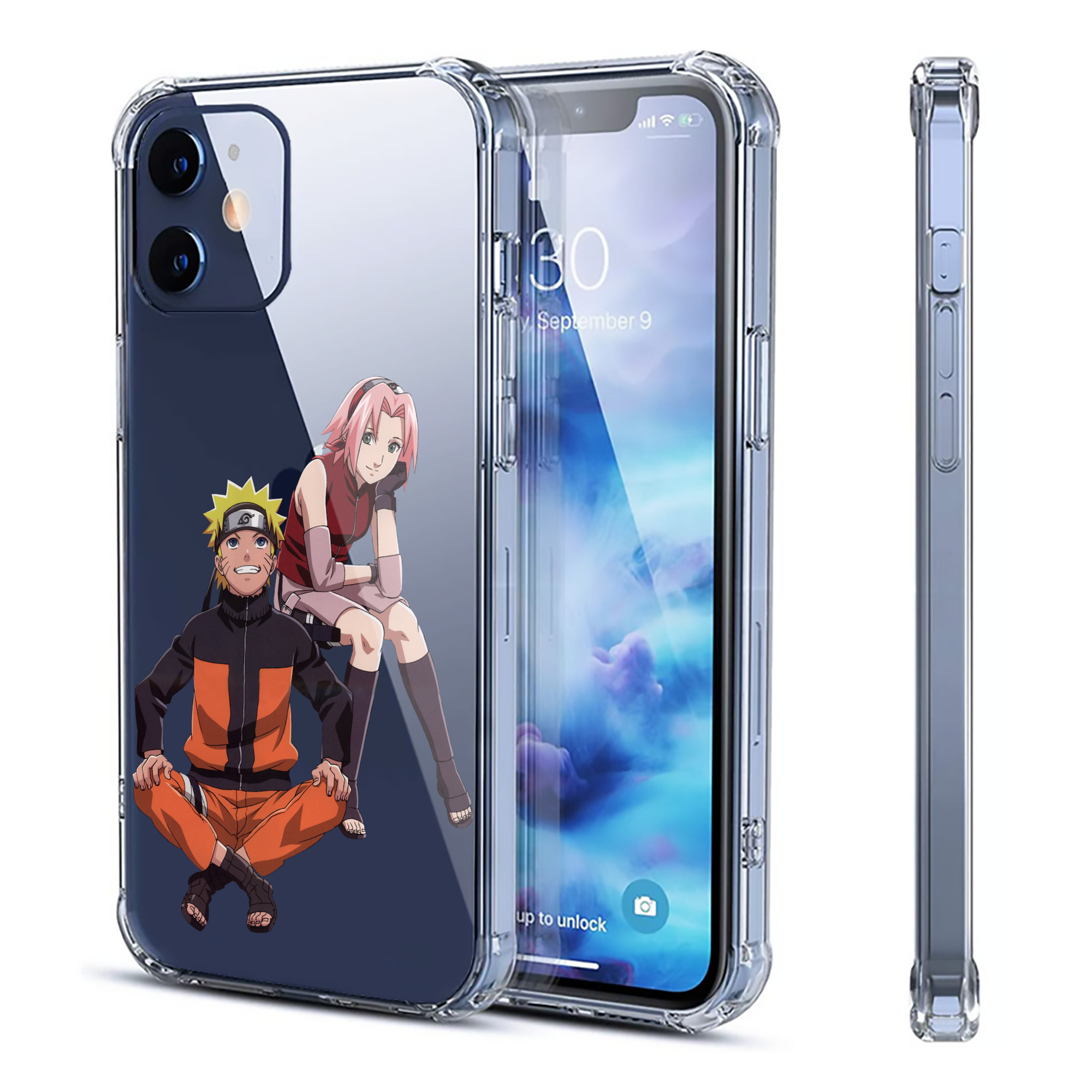 （画像用） NARUTO -ナルト- うずまき ナルト Uzumaki Naruto 【iPhone 12シリーズ対応】透明スマホケース（クリアソフトケース）
